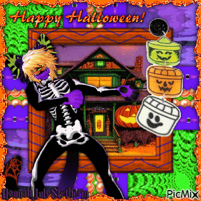 [-=-]Happy Halloween Catboi[-=-] - GIF animé gratuit