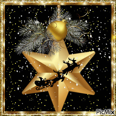 christmas star - 免费动画 GIF