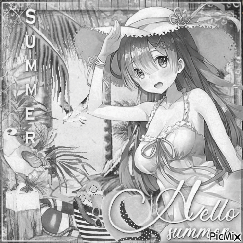 Manga Summer - Gratis geanimeerde GIF