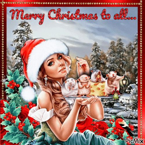 Merry Christmas to all... - Free animated GIF