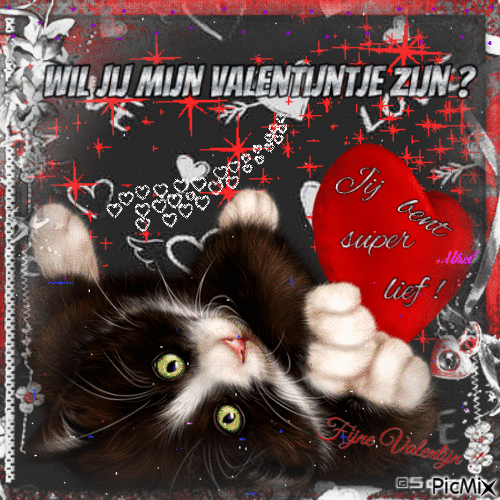 Wil jij mijn valentijntje zijn ? - GIF animado grátis