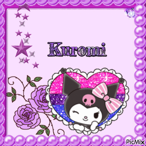 Purple Kuromi - GIF animé gratuit