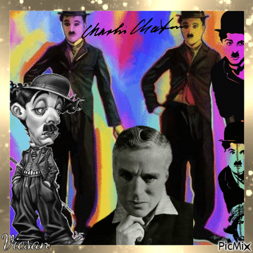 Charles Chaplin - Darmowy animowany GIF