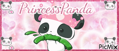 PrincessPanda Signature - GIF animé gratuit