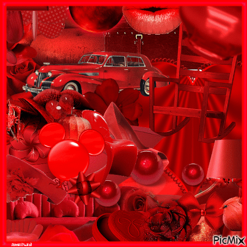 Rote Collage - Free animated GIF