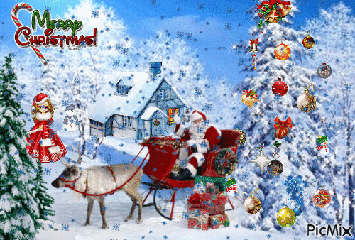 Merry christmas - Ingyenes animált GIF