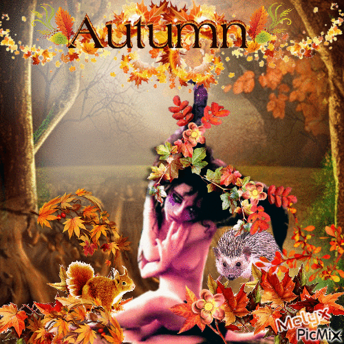 Elf in Autumn - Δωρεάν κινούμενο GIF