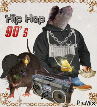 Hip hop rats - GIF animate gratis