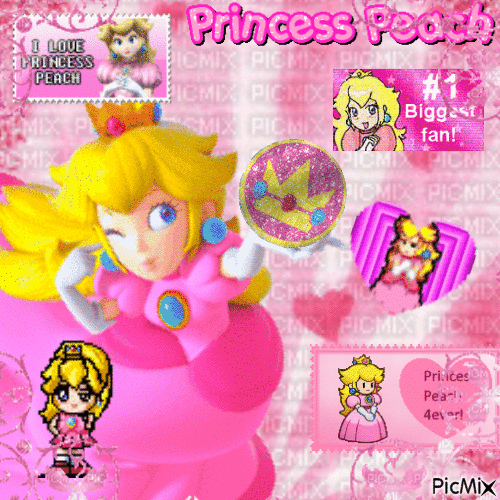 Another Princess Peach Pic ^~^ ❤︎ - Animovaný GIF zadarmo