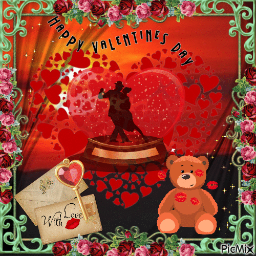 happy valentines day - Бесплатни анимирани ГИФ