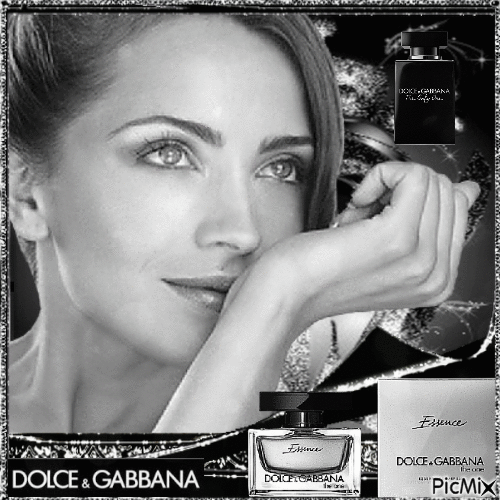 Dolce & Gabbana Perfume - Silver and Black - Free animated GIF