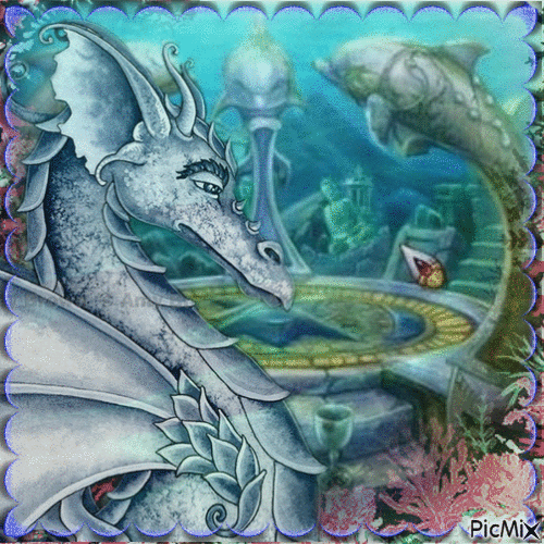 Dragon des mer - Gratis animeret GIF