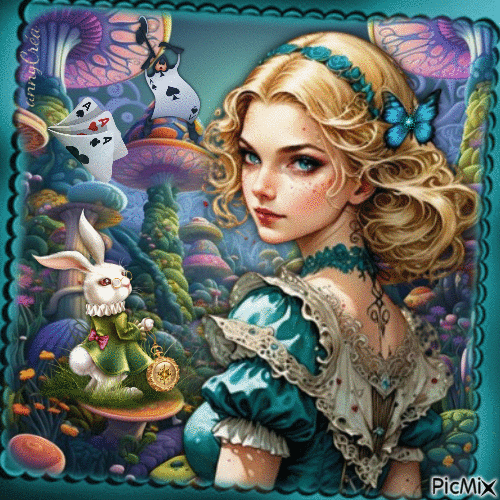 Alice in Wonderland - Бесплатный анимированный гифка