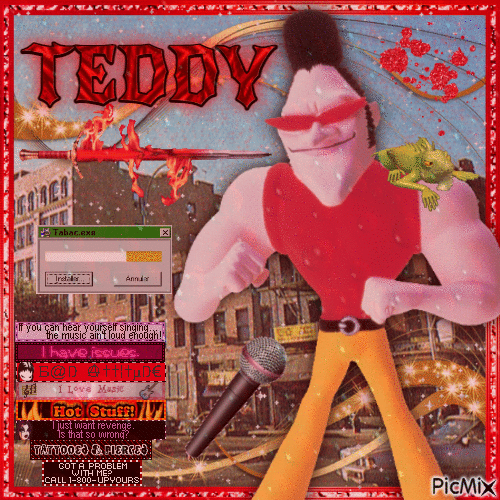 teddy earthbound - GIF เคลื่อนไหวฟรี