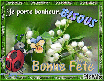 Bon 1er mai - Бесплатный анимированный гифка