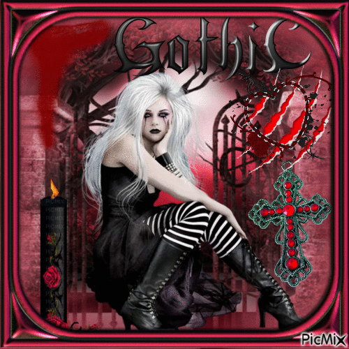 portrait gothic - Δωρεάν κινούμενο GIF