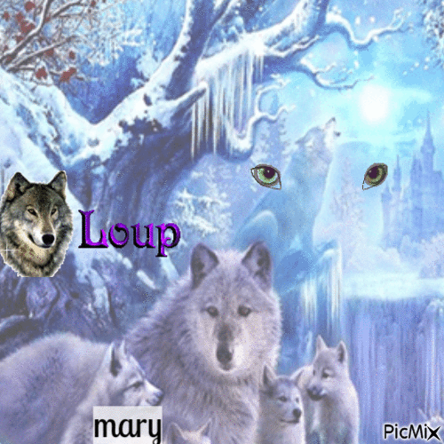Les loups - Zdarma animovaný GIF