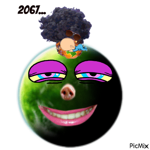 la planète en 2067 - GIF animate gratis