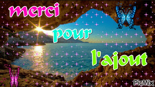 merci pour l'ajout - Бесплатный анимированный гифка