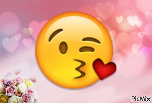 Emoji bisou - png gratis