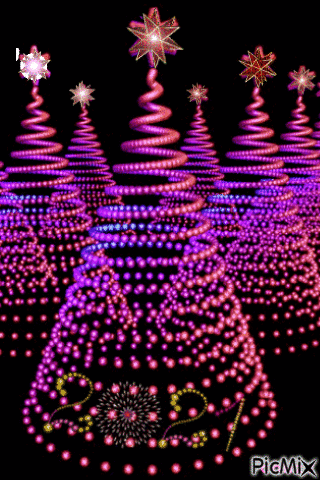 Bosque navideño - GIF animado grátis