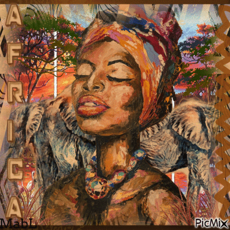 Femme Africaine - 無料のアニメーション GIF