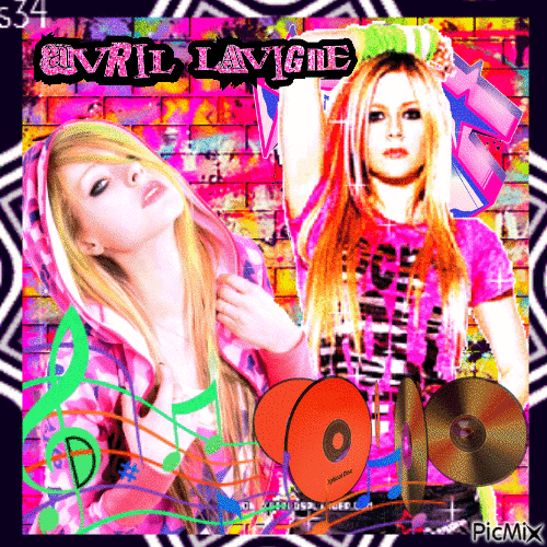 Concours...Avril Lavigne - GIF animé gratuit