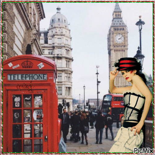 Rues de Londres - Zdarma animovaný GIF