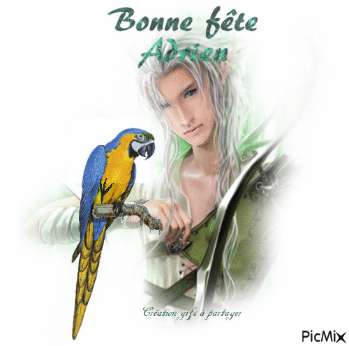 Bonne fête Adrien - Δωρεάν κινούμενο GIF