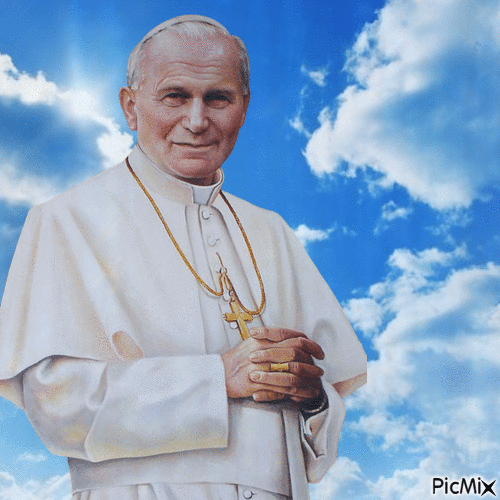 Saint Jean Paul II - Gratis animerad GIF