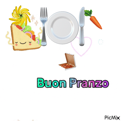 buon pranzo - Animovaný GIF zadarmo