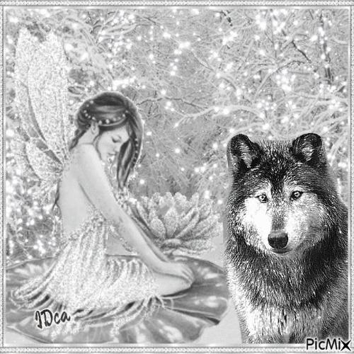 La fée et le loup - Ilmainen animoitu GIF