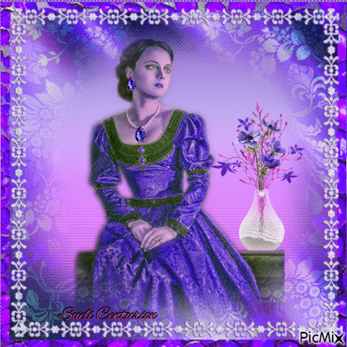 Senhora de púrpura - Gratis geanimeerde GIF