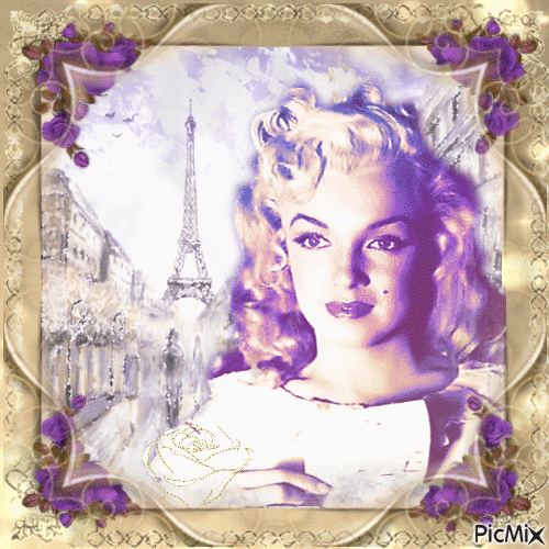 Marilyn Monroe, Actrice, Chanteuse américaine - Δωρεάν κινούμενο GIF