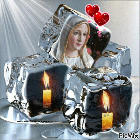 Nossa Senhora orando por nós - Безплатен анимиран GIF