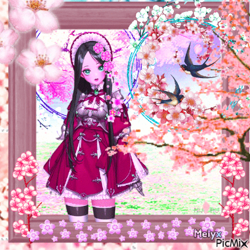Sakura cherry blossom - GIF animé gratuit