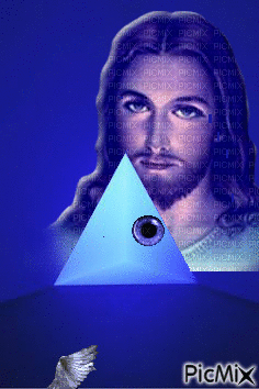 Triángulo azul - GIF animé gratuit