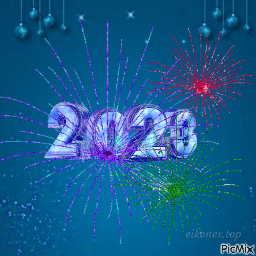 Happy New Year 2023! - Ingyenes animált GIF