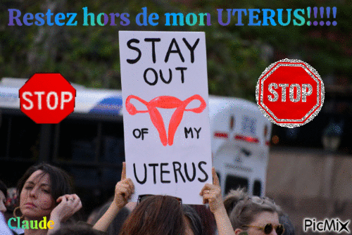 Hors de mon uterus - Бесплатный анимированный гифка