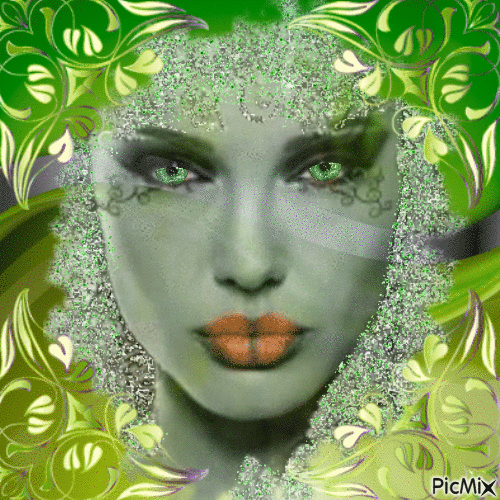 Lady Green - Darmowy animowany GIF