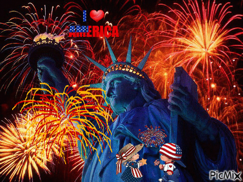 God !Bless your 4th July - Free animated GIF