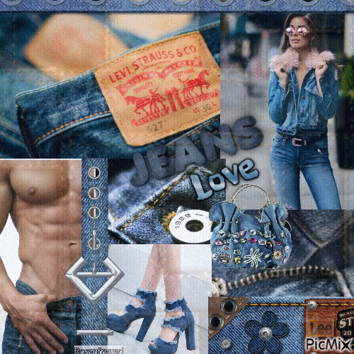 Jeans Love - Darmowy animowany GIF