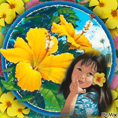 Yellow Flowers-RM-20-23 - GIF animé gratuit
