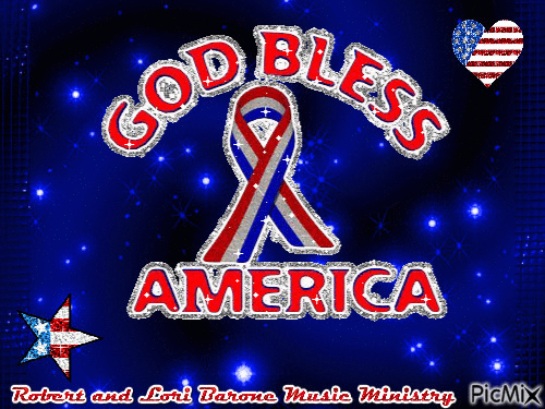 God Bless America - GIF animate gratis