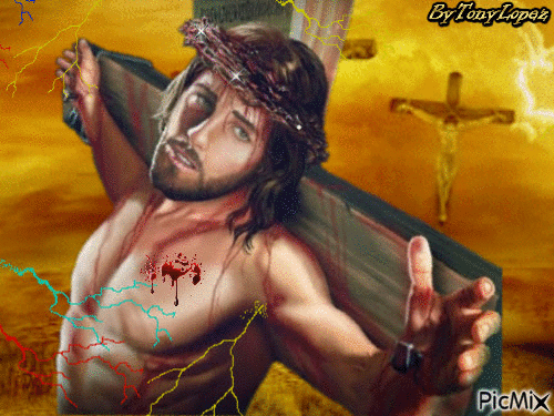 Jesus En La Cruz - Bezmaksas animēts GIF