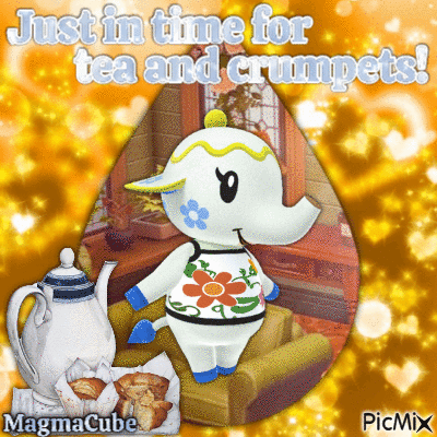 Just in time for tea and crumpets! - GIF animado gratis