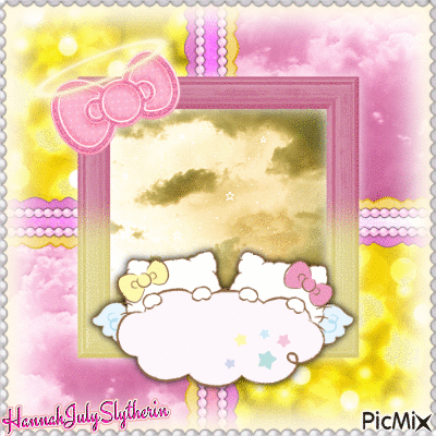 (((♥)))Hello Kitty Pop-Up Angels(((♥))) - Бесплатный анимированный гифка