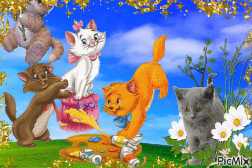 1 марта--День котов - Безплатен анимиран GIF