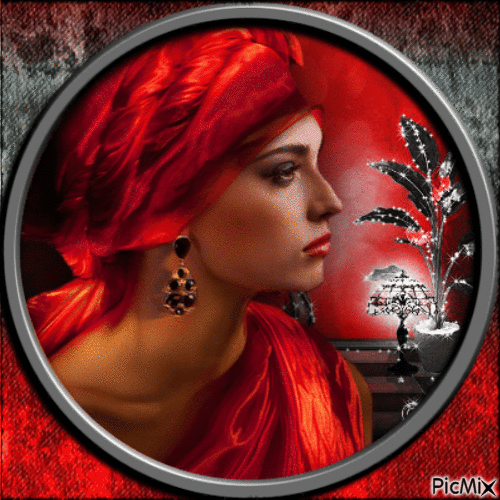 Glamorous in Red-RM-08-14-23 - Ücretsiz animasyonlu GIF