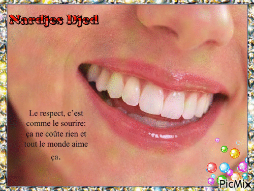 sourire - Бесплатный анимированный гифка